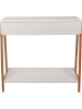 THE HOME DECO FACTORY Sidetable wit - (B)80 x (H)77 x (D)30