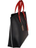 Florence Bags Leder-Shopper "Sparta" in Schwarz - (B)46 x (H)30 x (T)8 cm