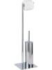 Wenko Roestvrijstalen toiletborstelgarnituur "Recco" zilverkleurig - (H)71,5 cm