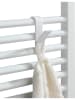 Wenko 4-delige set: handdoekhaken voor radiator wit