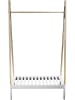 The Home Deco Kids Kledingrek wit/naturel - (B)100 x (H)170 x (D)46 cm