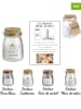 Ethnical Life 4-delige set: geurkaarsen paars/wit - 3x 60 g