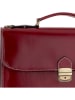 ORE10 Leder-Businesstasche "Ferrara" in Rot - (B)38 x (H)27 x (T)7 cm