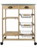 Ethnical Life Servierwagen "My Little Market" in Kiefer/ Grau - (B)67 x (H)81 x (T)35 cm