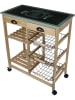 Ethnical Life Servierwagen "My Little Market" in Kiefer/ Grau - (B)67 x (H)81 x (T)35 cm
