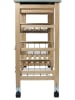 Ethnical Life Servierwagen "My Little Market" in Kiefer/ Grau - (B)67 x (H)81 x (T)35 cm