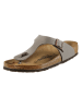 Birkenstock Leder-Zehentrenner "Gizeh" in Grau - Weite N