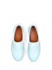 Noosy Skórzane slippersy w kolorze błękitnym