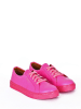 Noosy Skórzane sneakersy w kolorze różowym