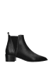 loft37 Leder-Stiefeletten in Schwarz