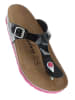 Sunbay Zehentrenner in Schwarz/ Pink