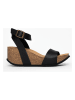 Sunbay Sandały "Peony" w kolorze czarnym na koturnie