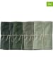 Madre Selva 4-delige set: servetten "Green Gradient" groen - (L)40 x (B)20 cm