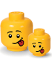LEGO Aufbewahrungsbox "Silly" in Gelb - (H)18,5 x Ø 16 cm