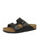 Birkenstock Skórzane klapki "Arizona" w kolorze czarnym
