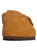 Birkenstock Leren pantoffels "Boston" lichtbruin - wijdte S
