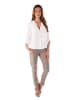 100% Leinen Linnen blouse "Barcelona" wit