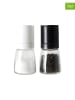 Vialli Design 3-delige kruidenmolenset zwart/wit