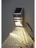 STAR Trading Ledsolarwandlamp "Wally" zilverkleurig - (B)7,5 x (H)17 cm