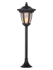STAR Trading Solarny lampion LED "Flame" w kolorze czarnym - wys. 63 cm
