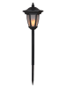 STAR Trading Solarna latania LED "Flame" w kolorze czarnym - wys. 63 cm
