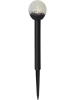 STAR Trading 3-delige set: ledsolartuinstekers "Roma" zwart - (H)23 cm