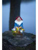 Best Season Solarna figurka LED "Gnomy" z kolorowym wzorem - 14 x 22 cm
