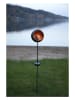 STAR Trading Ledsolartuinsteker "Fairytale" zwart/oranje - (H)76 cm