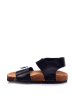 Moosefield Leder-Sandalen in Schwarz