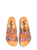 Moosefield Leren slippers wit/rood