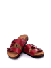 Moosefield Leren slippers bordeaux