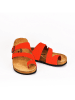 Moosefield Leren slippers rood