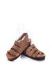 Moosefield Leren sandalen lichtbruin