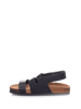 Moosefield Skórzane sandały w kolorze czarnym