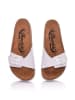 Moosefield Leren slippers wit