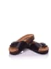 Moosefield Leren slippers donkerbruin