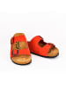Moosefield Leder-Pantoletten in Rot