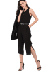 Le Jardin du Lin Leinen-Jumpsuit  in Schwarz