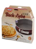 Dr. Oetker Tortownica "Bake Love" w kolorze czerwono-szarym - Ø 26 cm