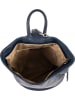 Mia Tomazzi Leren rugzak "Sirietto" donkerblauw - (B)28 x (H)35 x (D)13 cm
