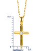 Revoni Złoty naszyjnik z diamentową zawieszką - dł. 45 cm