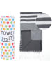 Samimi Strandtuch "Towel To Go" in Schwarz - (L)180 x (B)100 cm