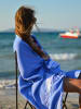 Samimi Strandtuch "Towel To Go" in Schwarz - (L)180 x (B)100 cm