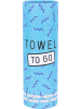 Towel to Go Strandtuch "Towel To Go" in Blau - (L)180 x (B)100 cm