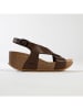 BACKSUN Sleehaksandalen "Melbourne" bruin