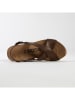 BACKSUN Sandały "Melbourne" w kolorze brązowym na koturnie
