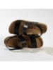 BACKSUN Skórzane sandały "Diadema" w kolorze czarnym