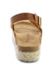 BACKSUN Skórzane sandały "Diadema" w kolorze jasnobrązowym