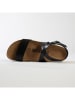 BACKSUN Skórzane sandały "Ferrenafe" w kolorze czarnym