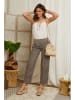 Lin Passion Leinen-Hose in Taupe